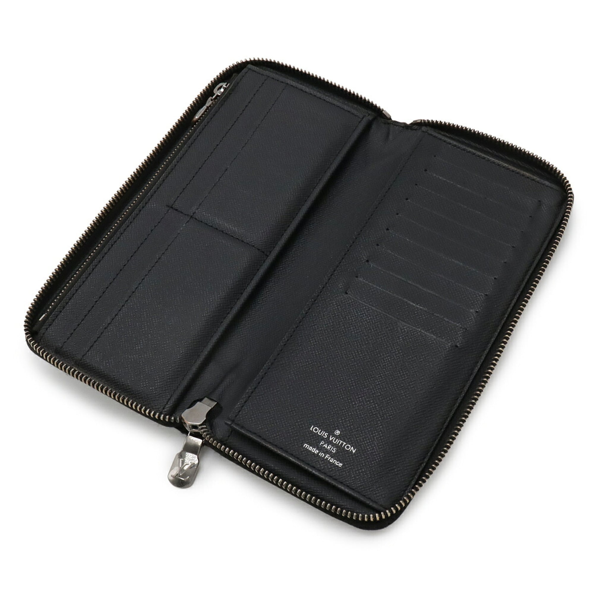Louis Vuitton Black Gray Monogram Eclipse Monogram Eclipse Long Wallet