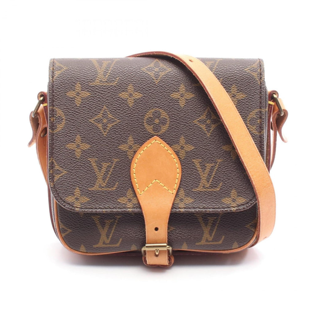 Louis Vuitton Brown Pvc Coated Canvas Monogram Leather Shoulder Bag