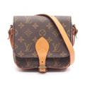 Louis Vuitton Brown Pvc Coated Canvas Monogram Leather Shoulder Bag
