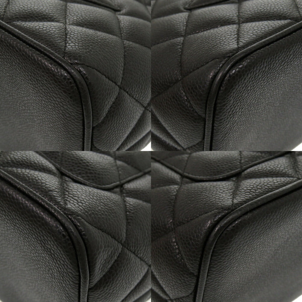 Chanel Black Grained Calfskin Tote Bag