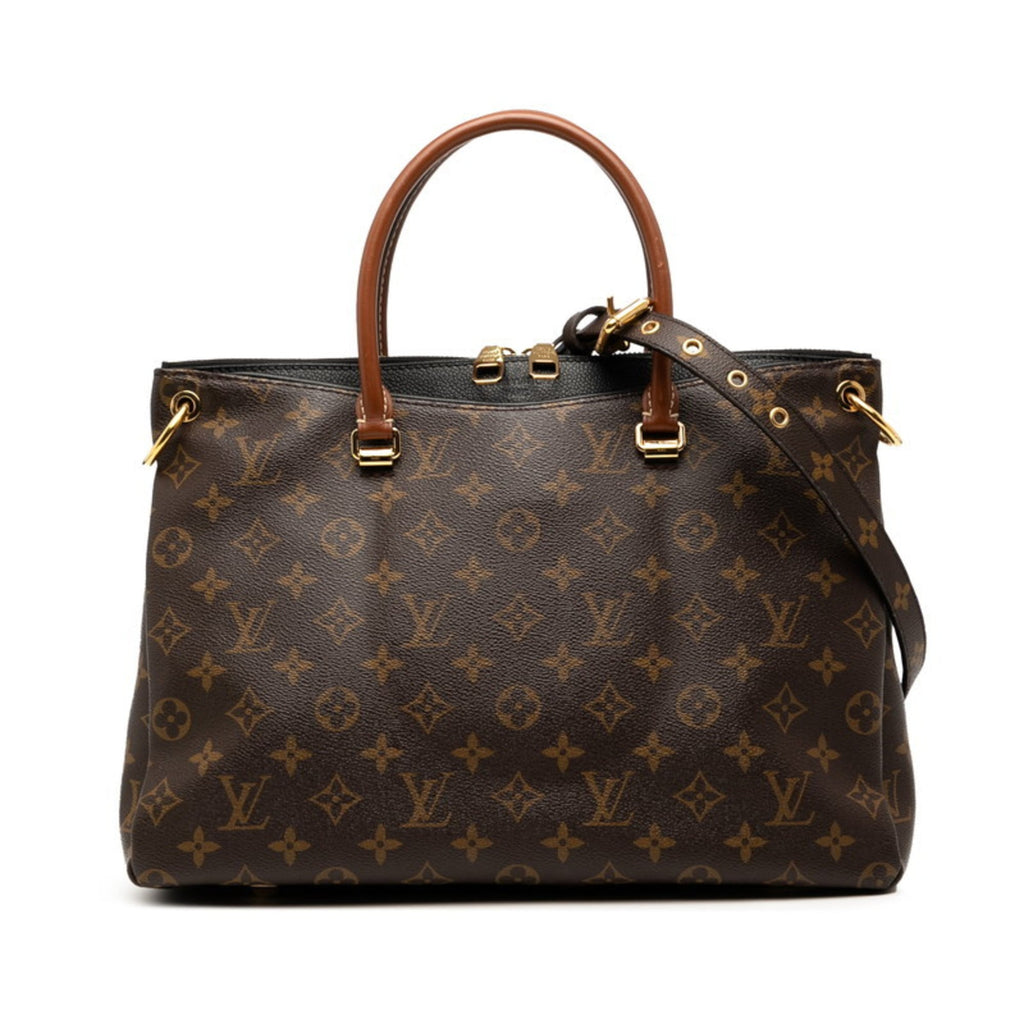 Louis Vuitton Brown Noir Pvc Leather Handbag Shoulder Bag