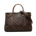 Louis Vuitton Brown Noir Pvc Leather Handbag Shoulder Bag