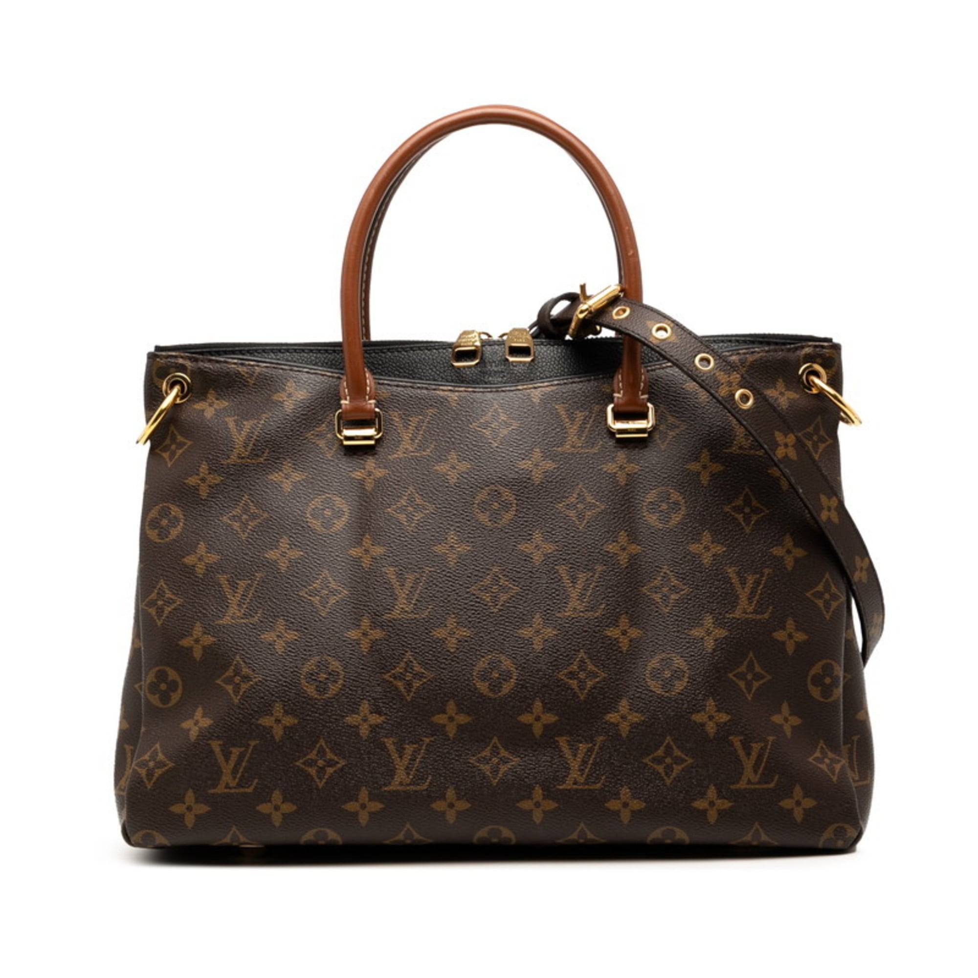 Louis Vuitton Brown Noir Pvc Leather Handbag Shoulder Bag