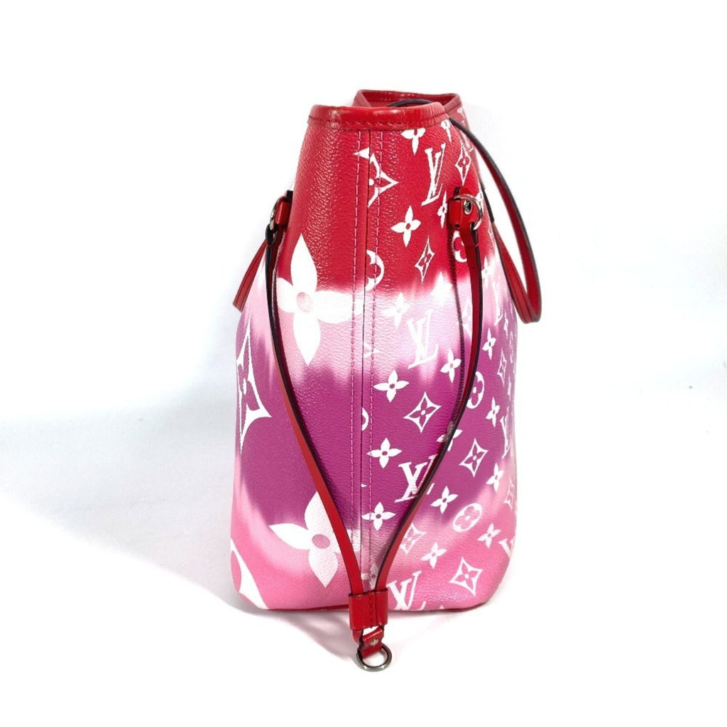 Louis Vuitton Pink Red Color Canvas Shoulder Bag Tote Bag