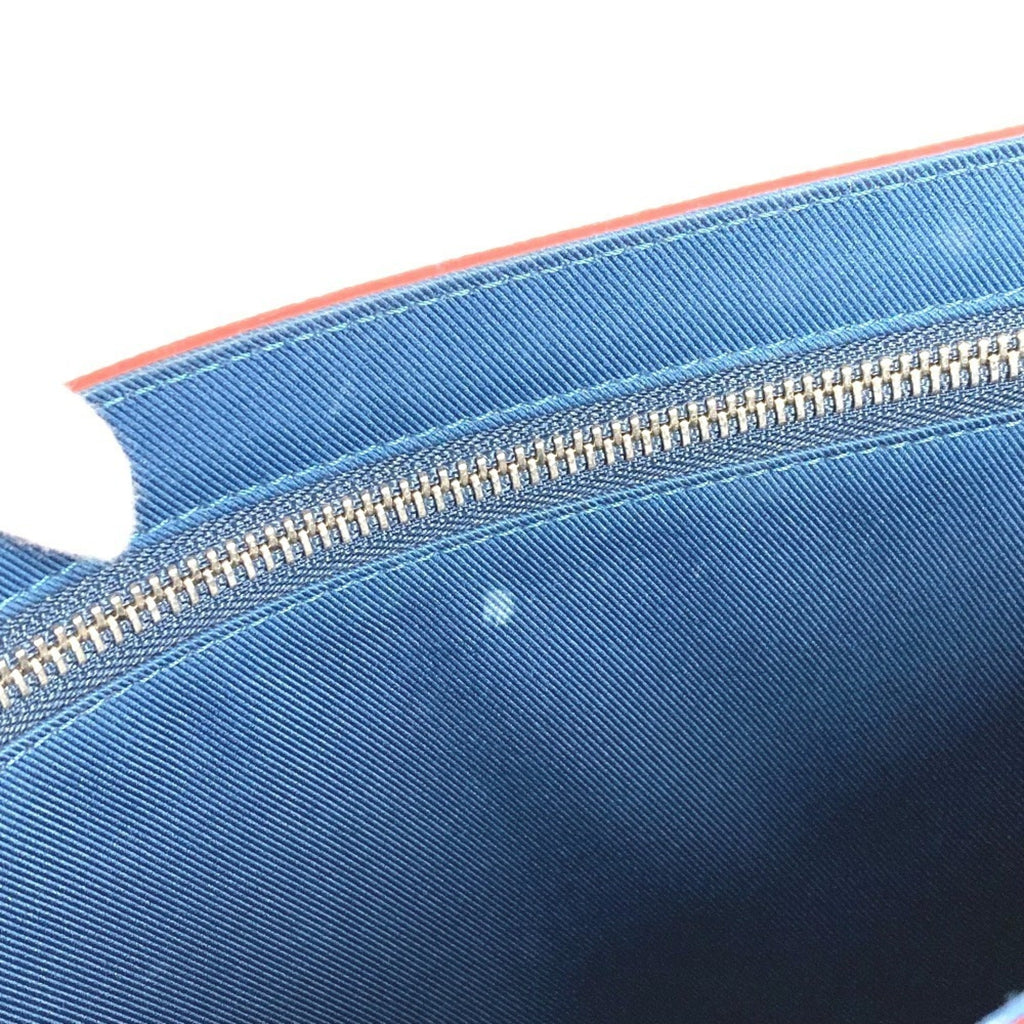 Louis Vuitton Navy Ocean Red Color Taiga Leather Messenger Bag Shoulder Bag