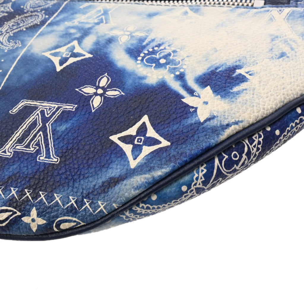 Louis Vuitton Blue Leather Sling Bag