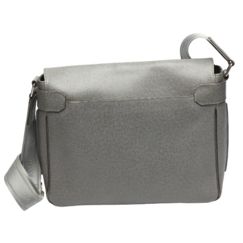 Louis Vuitton Gray Taiga Leather Shoulder Bag