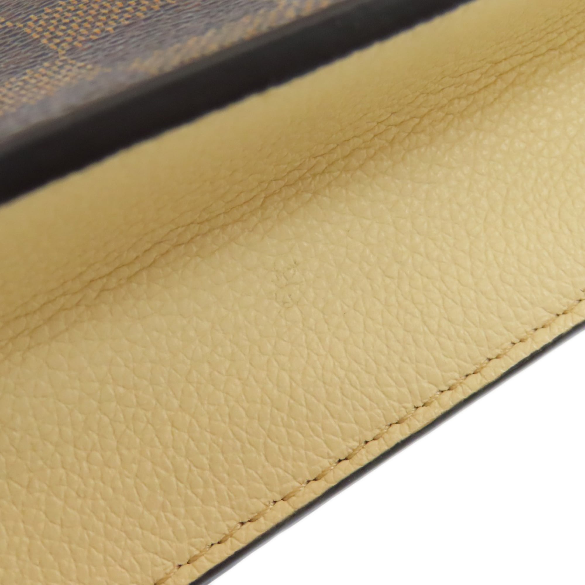 Louis Vuitton Brown Damier Canvas Ebene Damier Canvas Chain/Shoulder Wallet