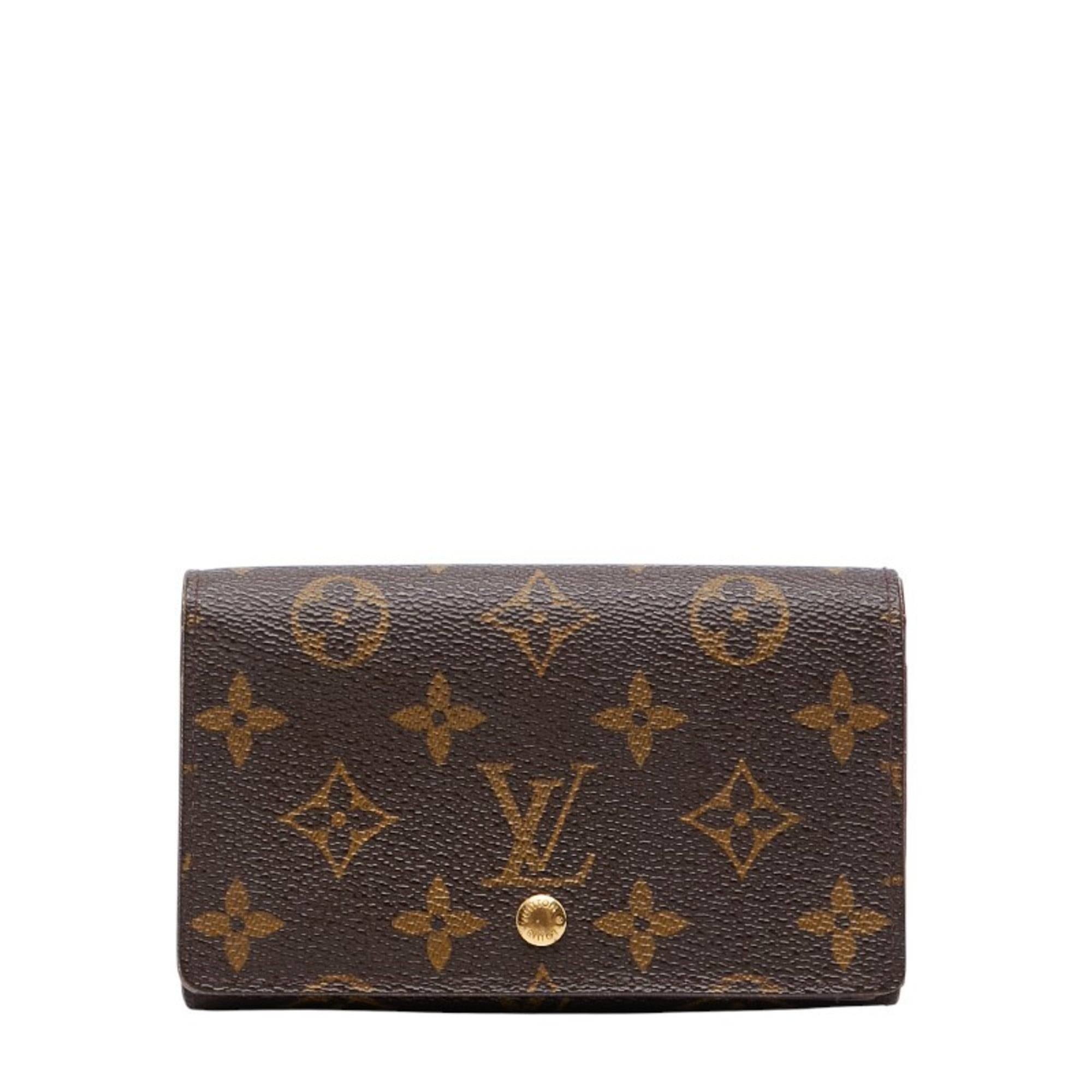 Louis Vuitton Brown Pvc Leather Wallet