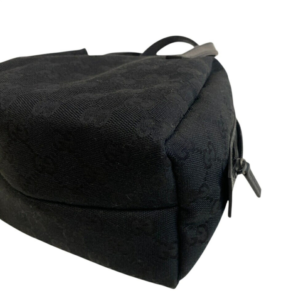 Gucci Black Gg Canvas Handbag (Pre-Owned)