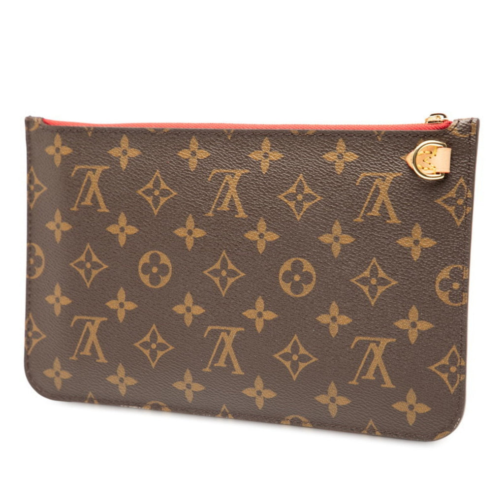 Louis Vuitton Brown Red Color Pvc Pouch