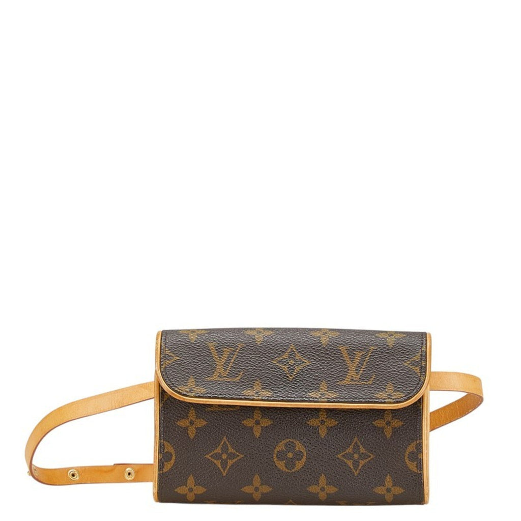 Louis Vuitton Brown Pvc Leather Pochette Sling Bag