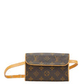 Louis Vuitton Brown Pvc Leather Pochette Sling Bag