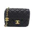 Chanel Black Leather Shoulder Bag