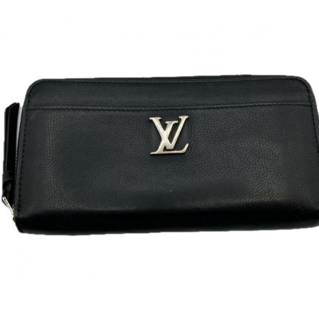 Louis Vuitton Black Noir Leather Long Wallet