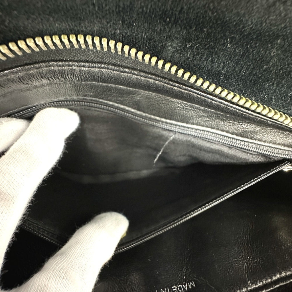Chanel Black Leather Backpack