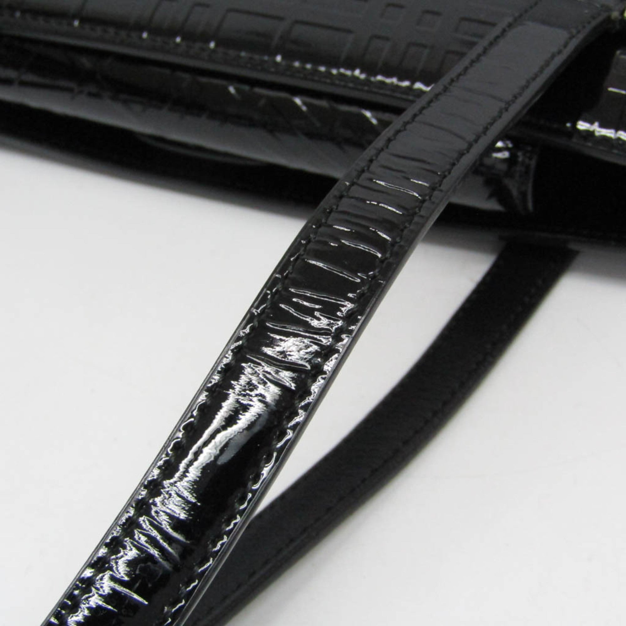 Burberry Black Patent Leather Shoulder Bag