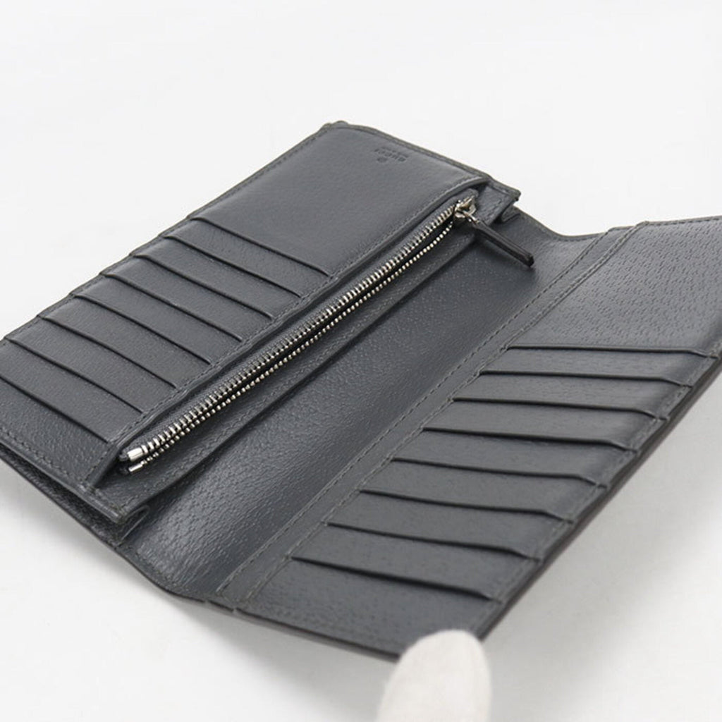 Gucci Gray Gg Supreme Long Wallet (Bi-Fold) (Pre-Owned)