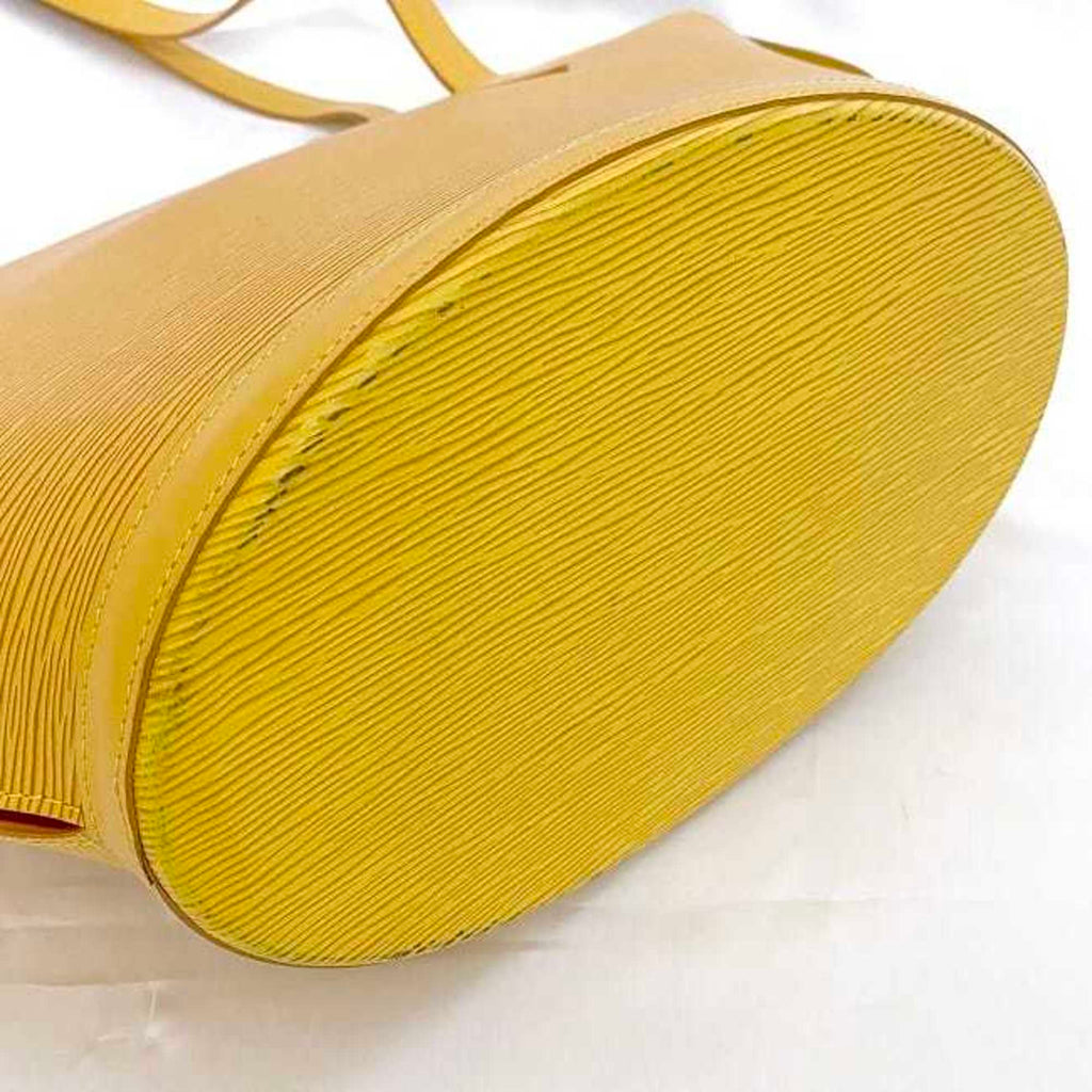 Louis Vuitton Epi Yellow Epi Leather Handbag Tote Bag