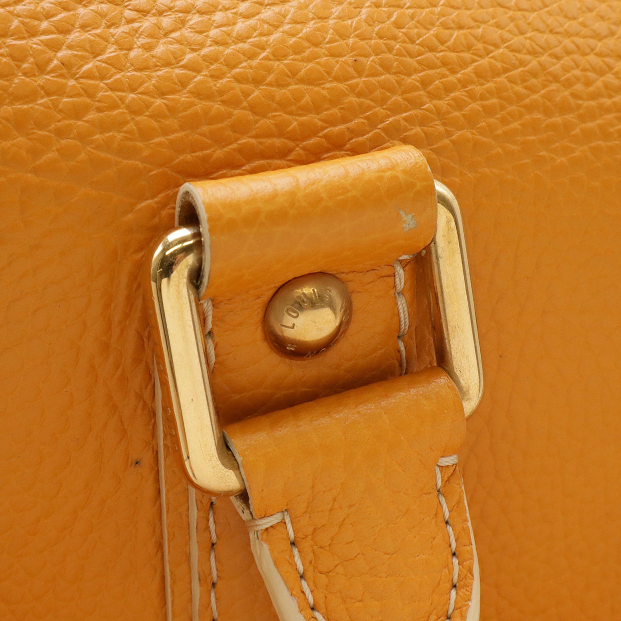 Louis Vuitton Jaune Leather Boston Bag