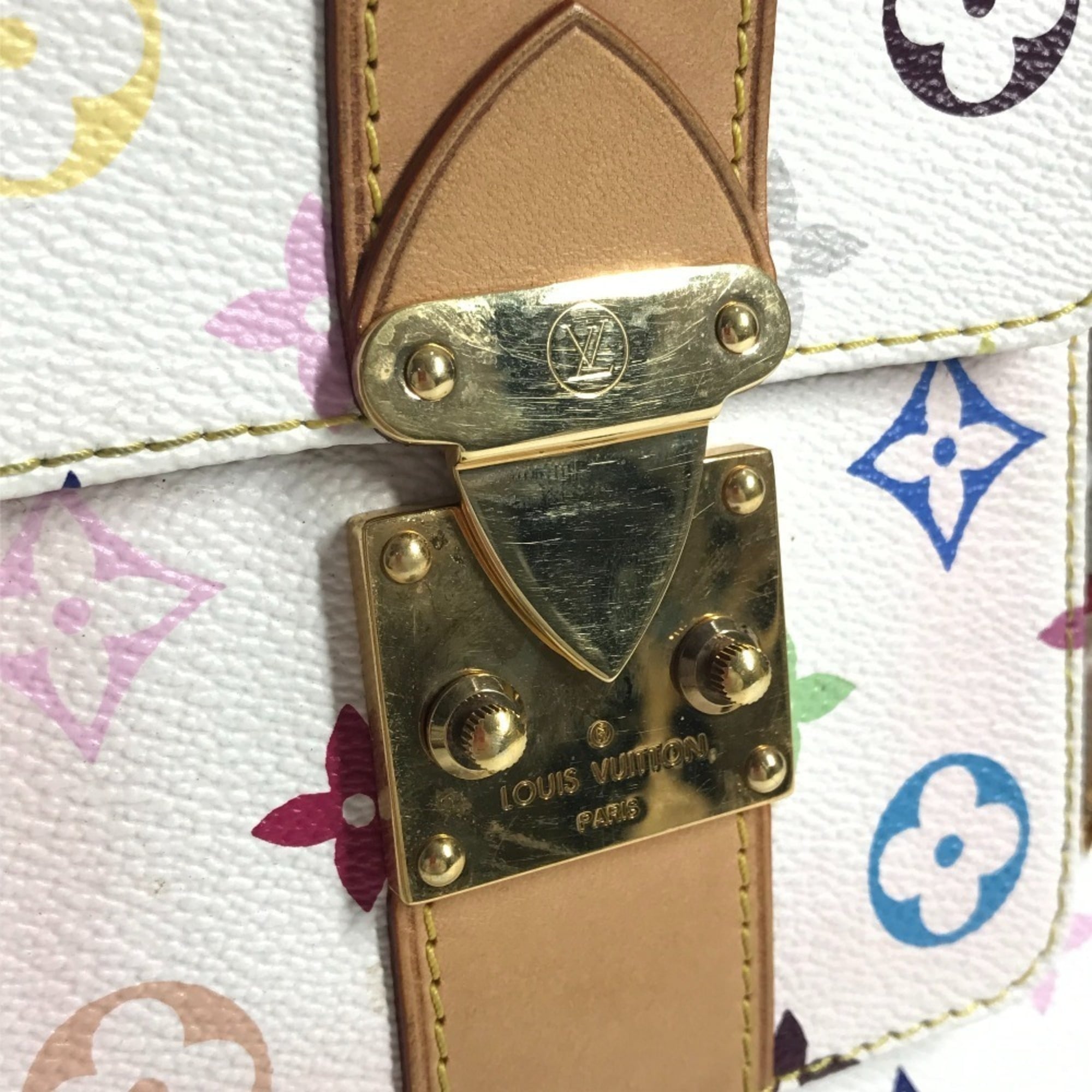 Louis Vuitton Blanc Monogram Multicolore Handbag Tote Bag
