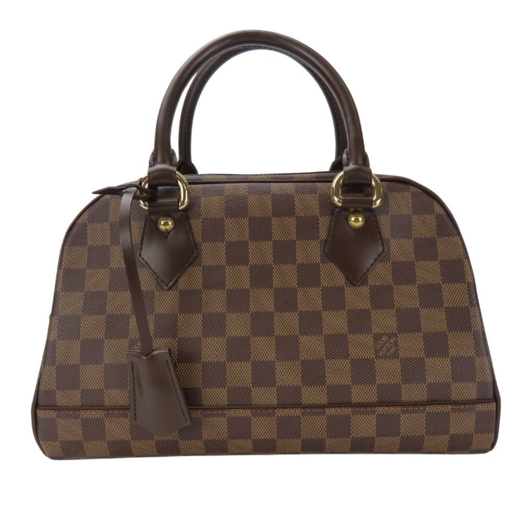 Louis Vuitton Brown Ebene Damier Canvas Leather Handbag