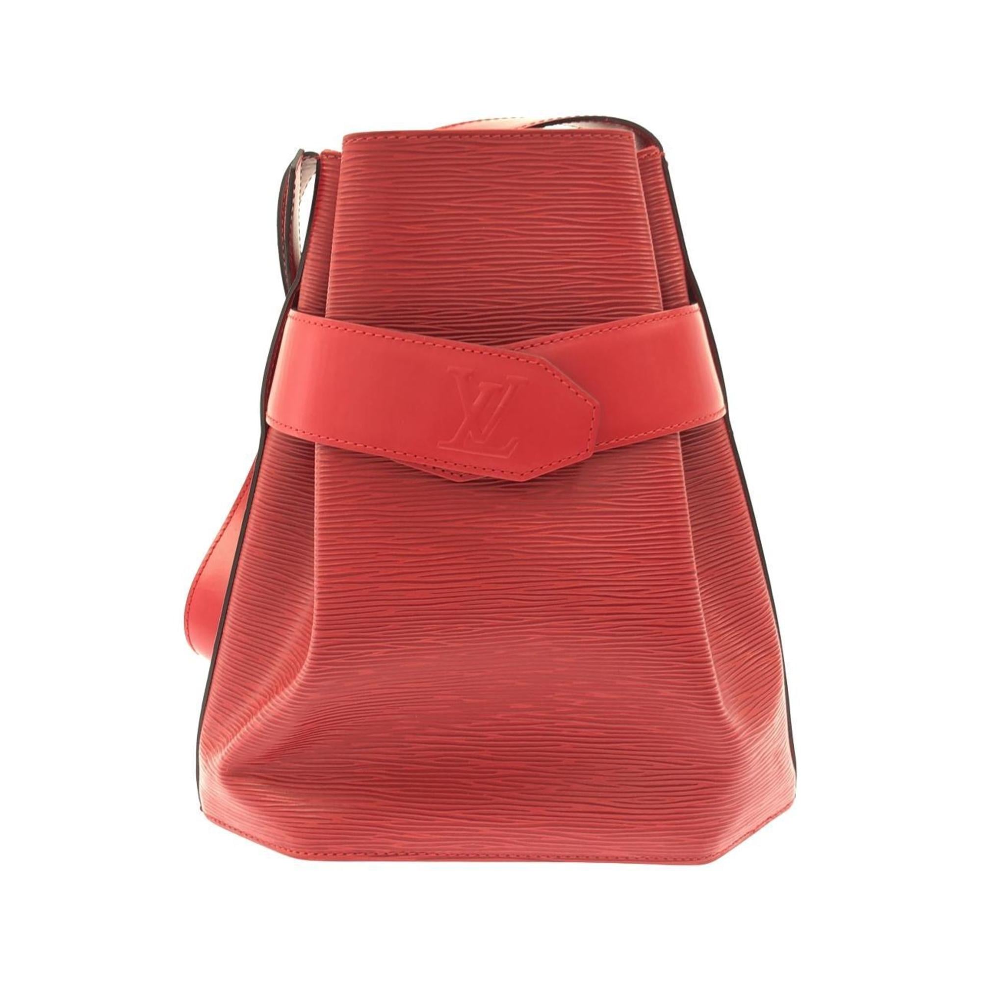 Louis Vuitton Red Color Leather Shoulder Bag