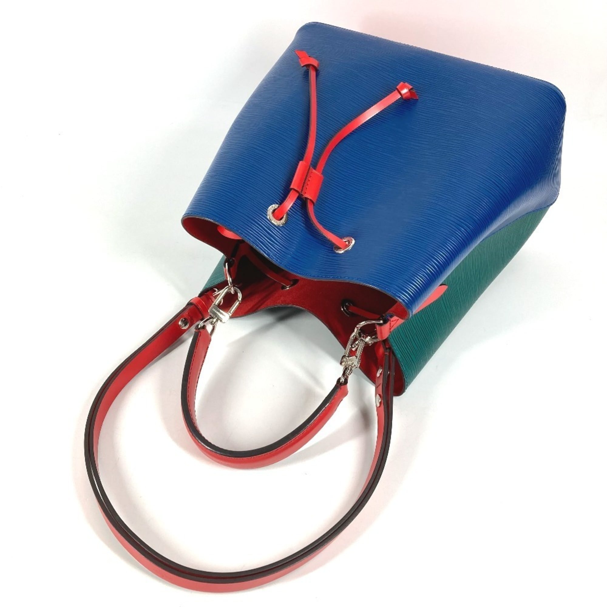 Louis Vuitton Blue Green Red Color Epi Leather Shoulder Bag