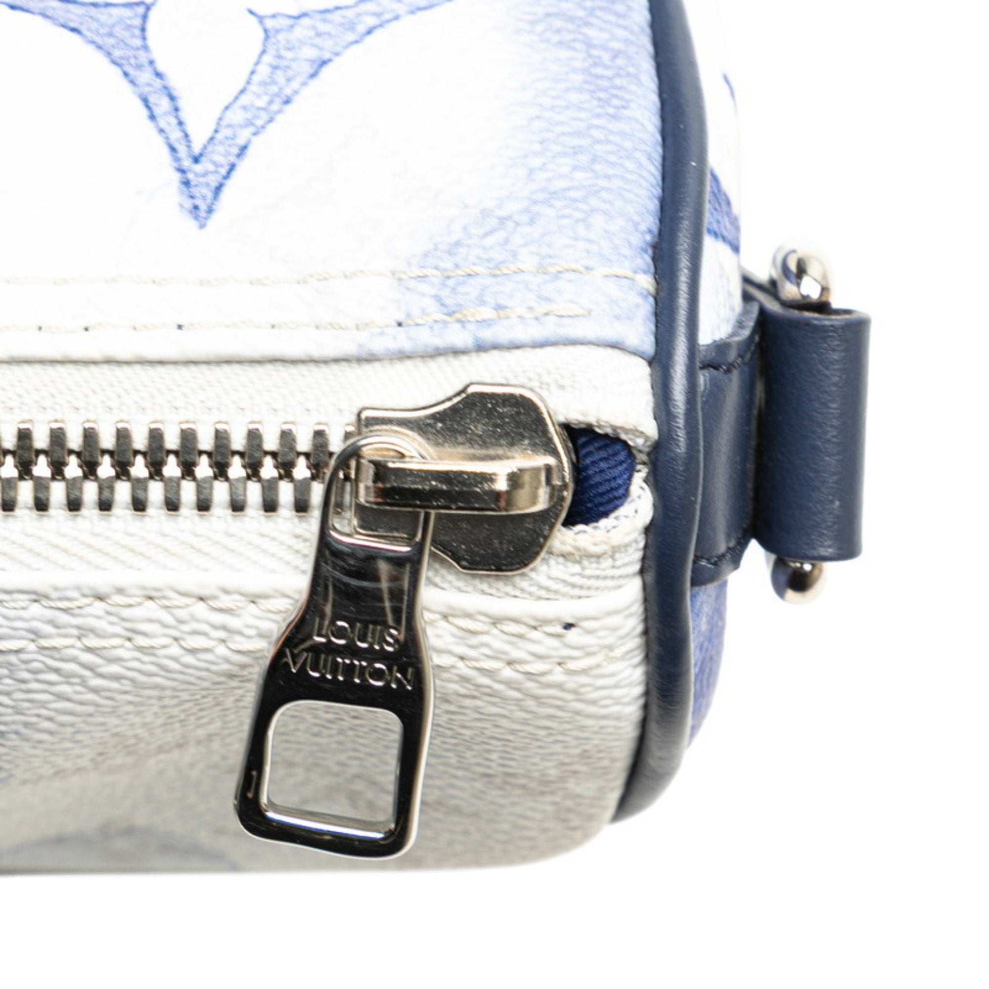 Louis Vuitton Monogram Watercolor Blue White Pvc Leather Handbag Shoulder Bag