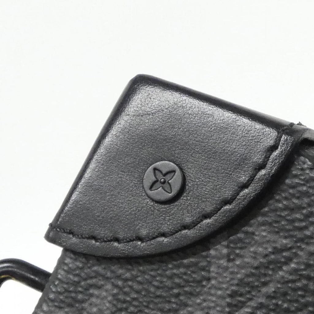 Louis Vuitton Black Coated Canvas Shoulder Bag