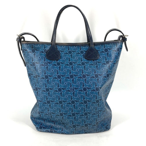 Celine Blue Leather Shoulder Bag