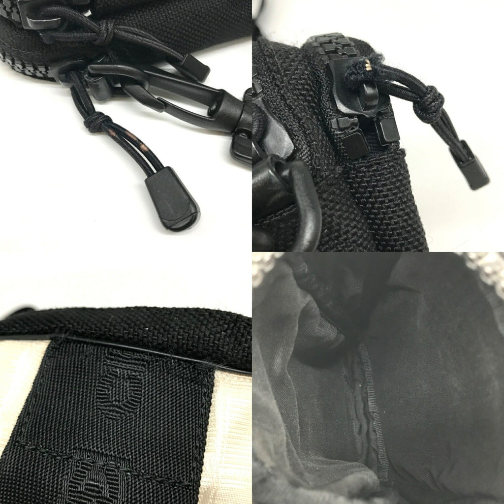 Chanel Sport Black Ivory Nylon Shoulder Bag