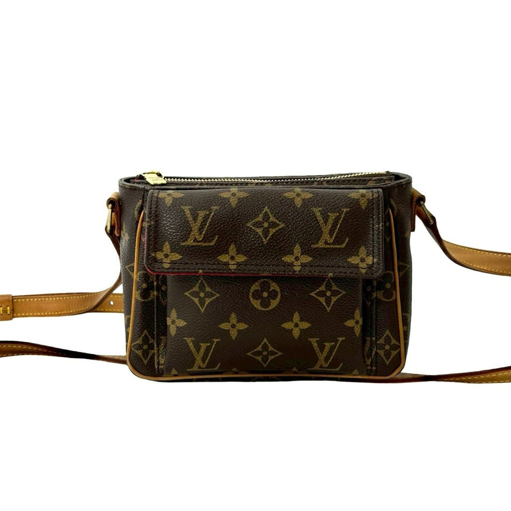 Louis Vuitton Brown Leather Pvc Pochette Shoulder Bag