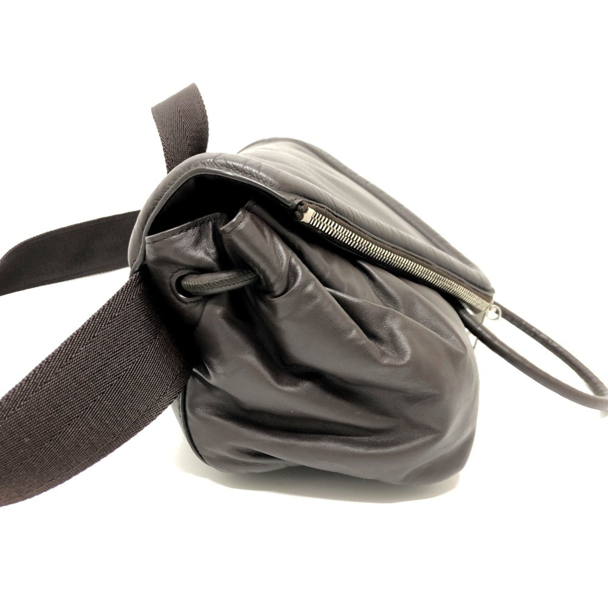 Bottega Veneta Black Leather Fanny Pack