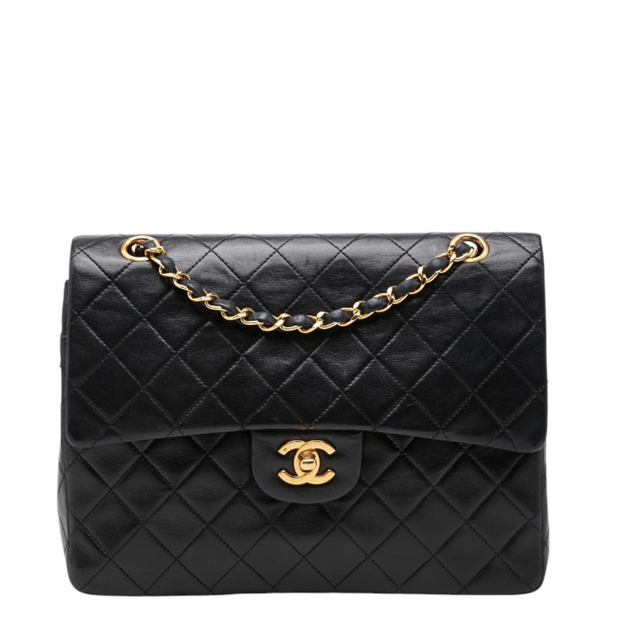 Chanel Black Leather Shoulder Bag