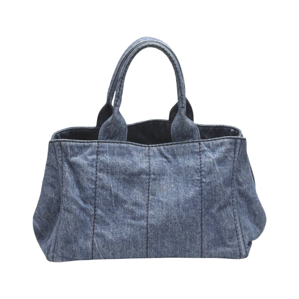 Prada Blue Denim Tote Bag