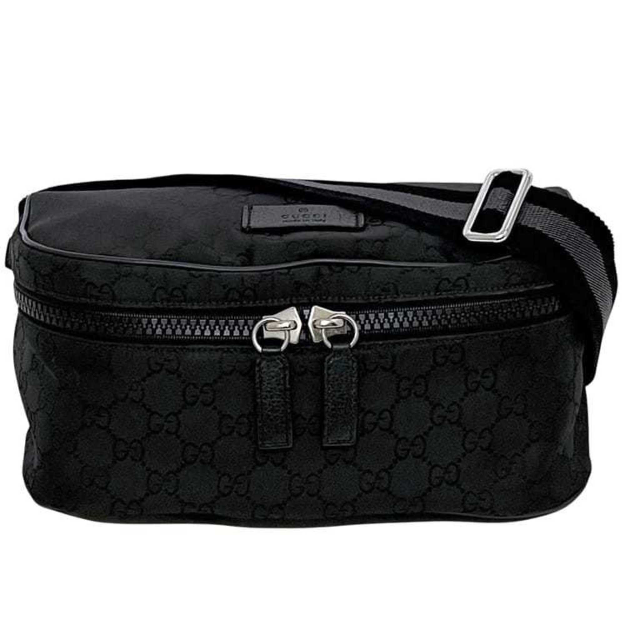 Gucci Black Nylon Fanny Pack Sling Bag (Pre-Owned)