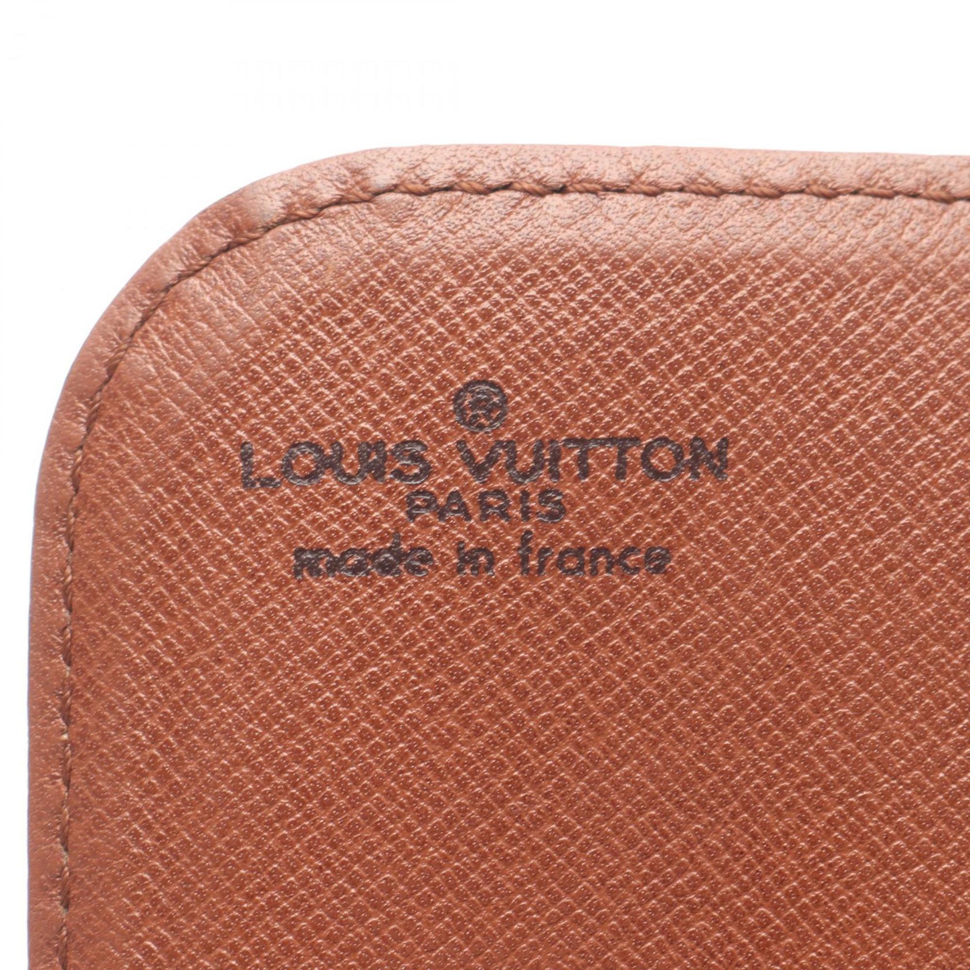 Louis Vuitton Monogram Brown Coated Canvas Leather Shoulder Bag