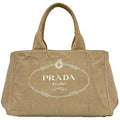 Prada Beige Canapa Handbag Tote Bag