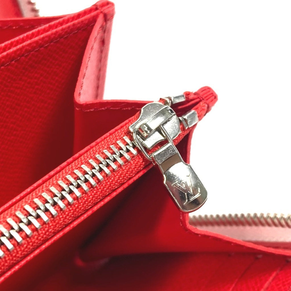 Louis Vuitton Red Color Rouge White Epi Leather Coin Purse/Coin Case