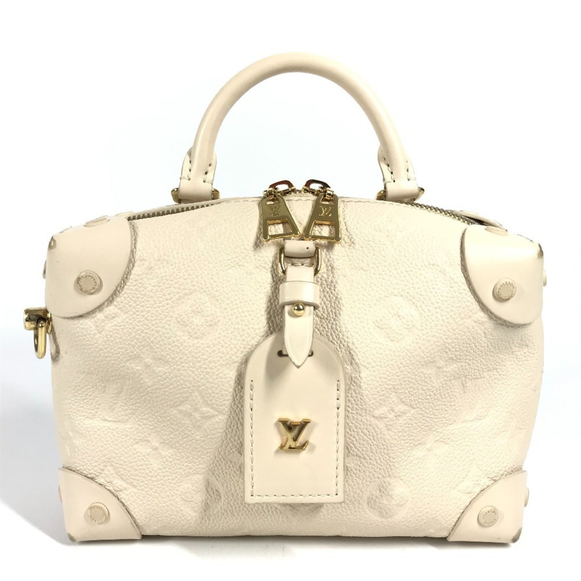 Louis Vuitton White Monogram Empreinte Handbag