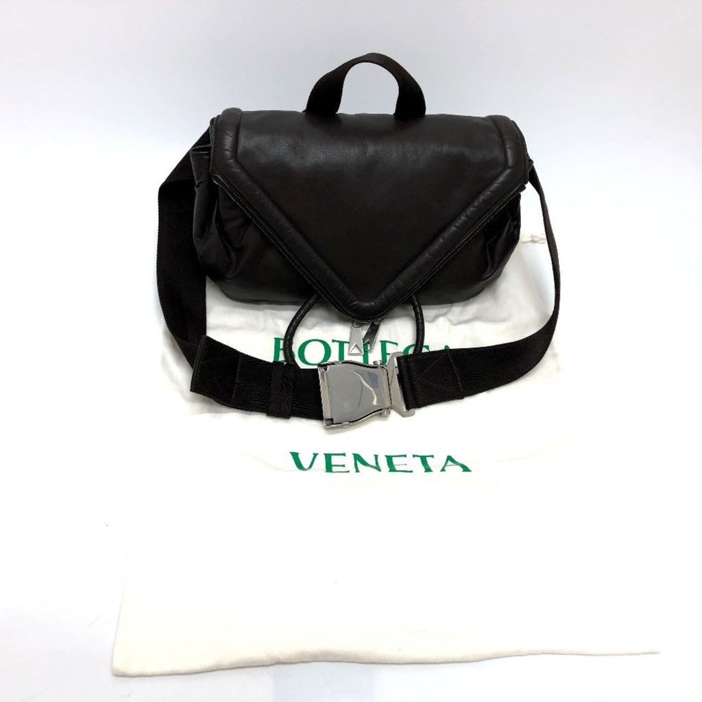 Bottega Veneta Black Leather Fanny Pack