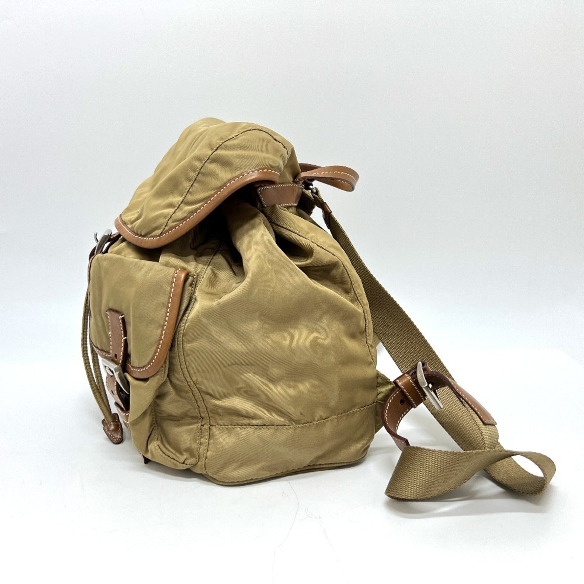 Prada Brown Nylon Backpack