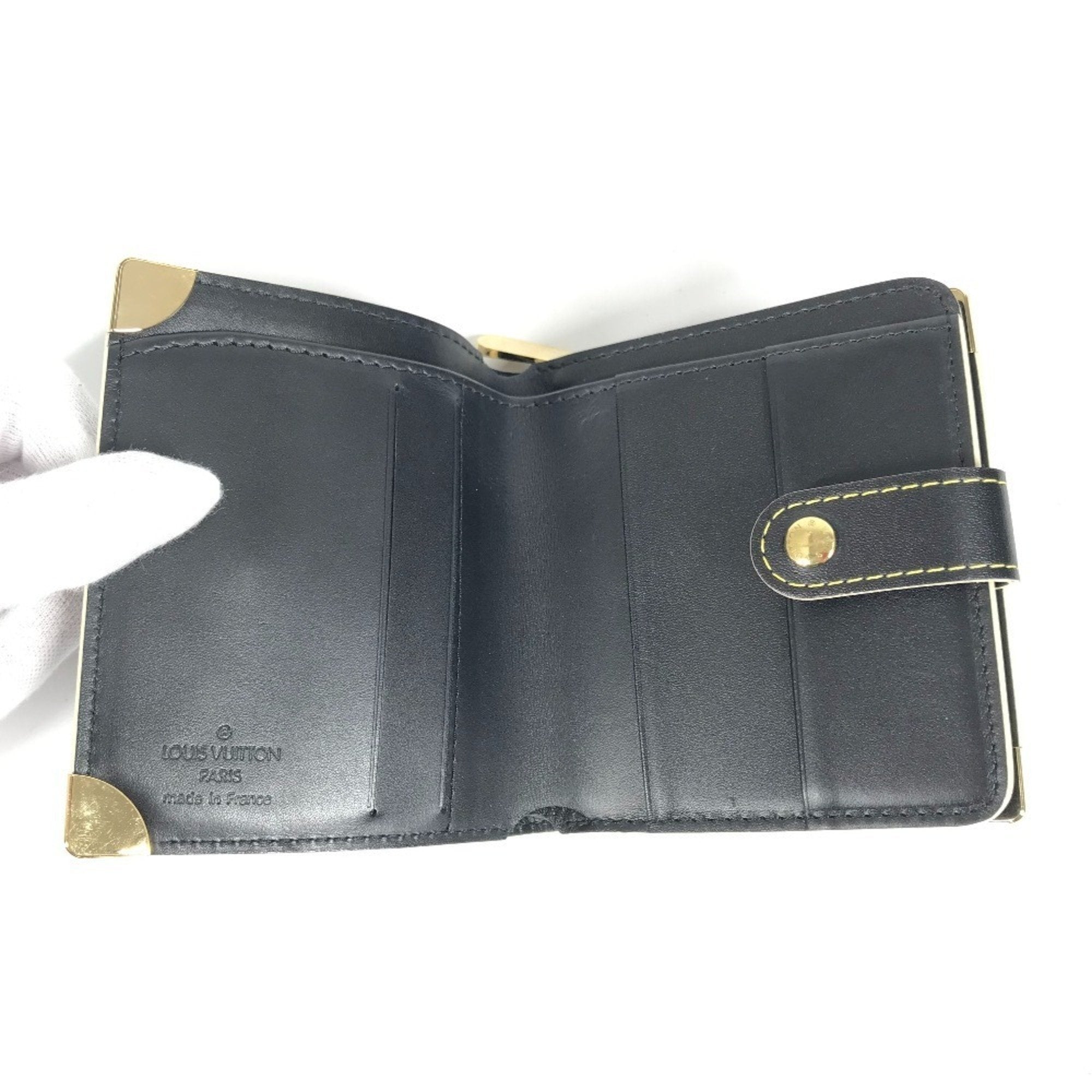 Louis Vuitton Suhali Black Noir Suhali Leather Wallet
