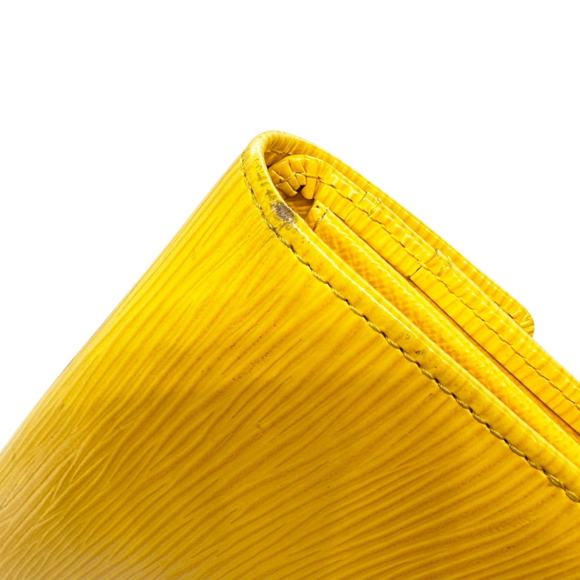 Louis Vuitton Yellow Epi Leather Long Wallet