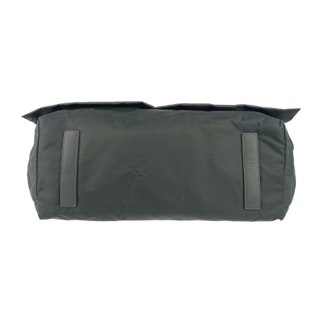 Prada Black Nylon Leather Messenger Bag Shoulder Bag