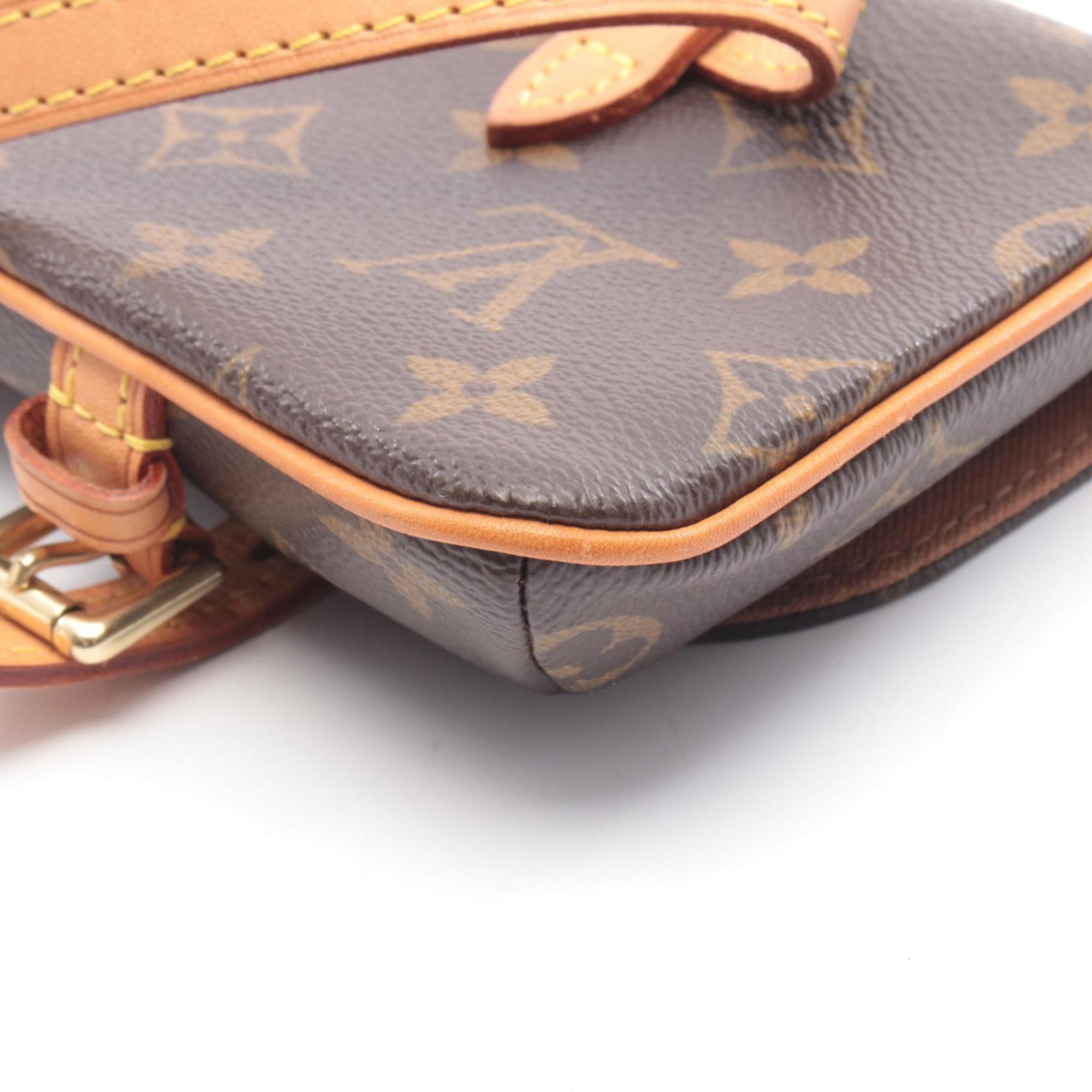 Louis Vuitton Brown Monogram Coated Canvas Leather Fanny Pack Pochette