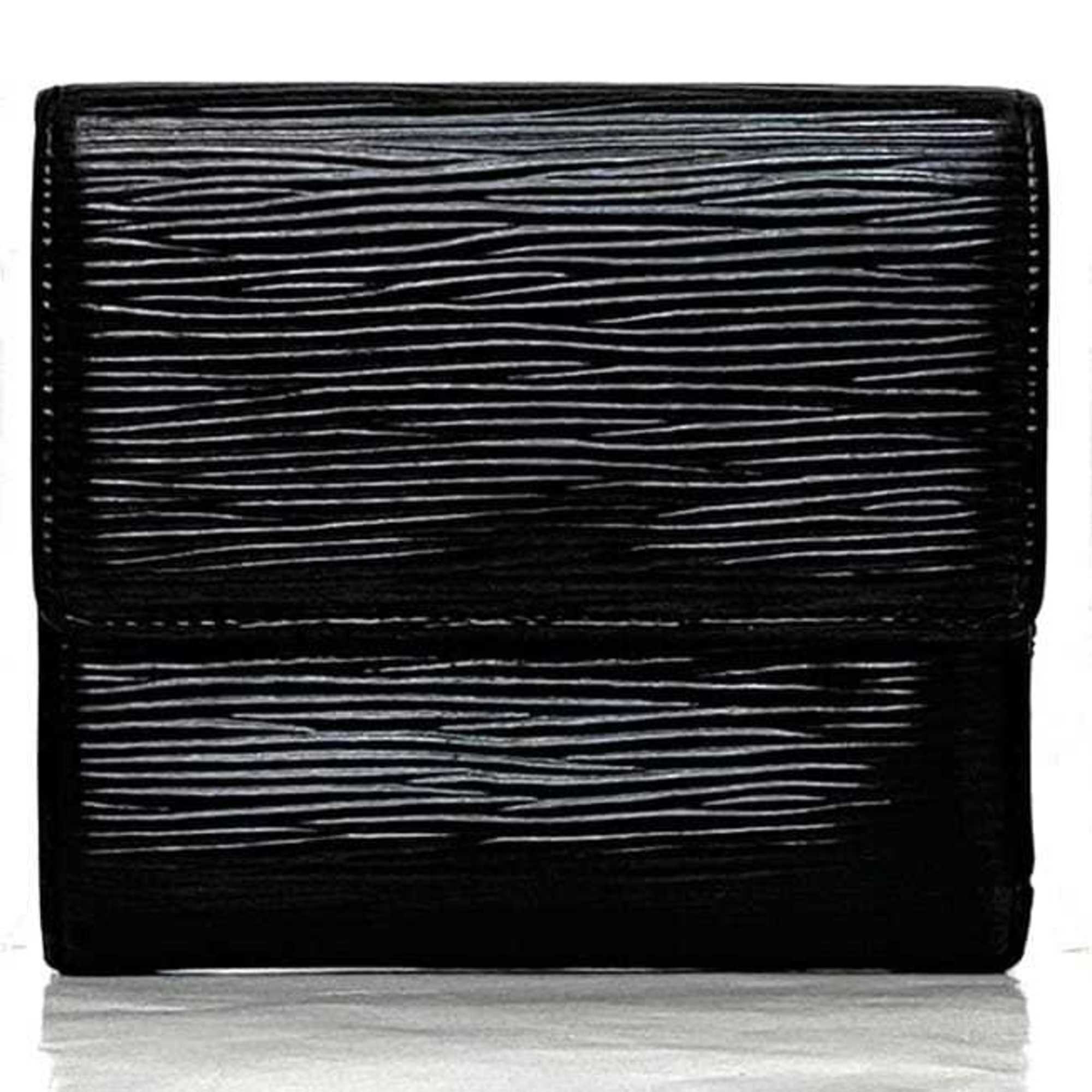 Louis Vuitton Black Noir Epi Leather Wallet (Tri-Fold)