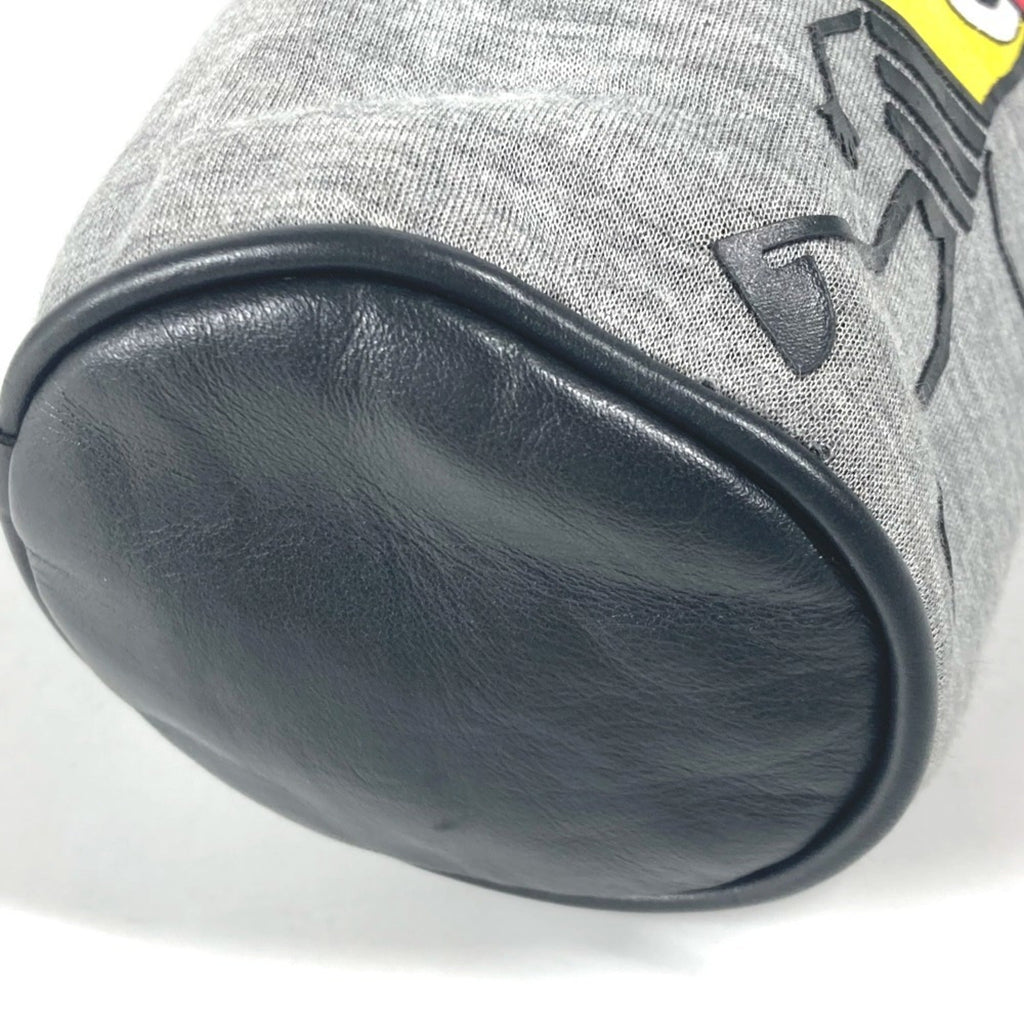 Fendi Gray Yellow Canvas Pouch