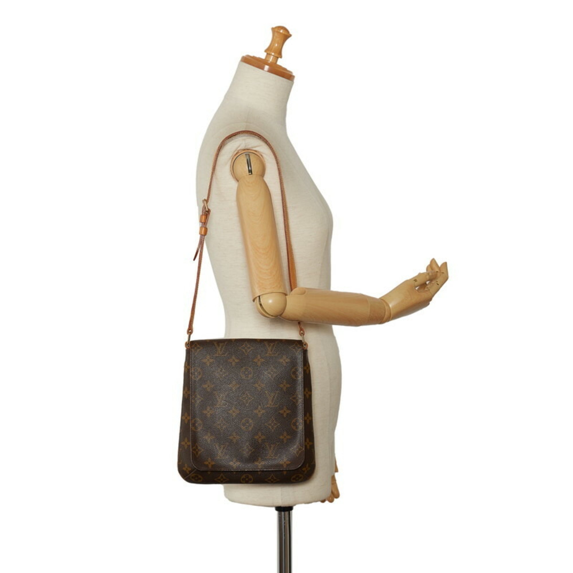 Louis Vuitton Brown Monogram Monogram Leather Shoulder Bag